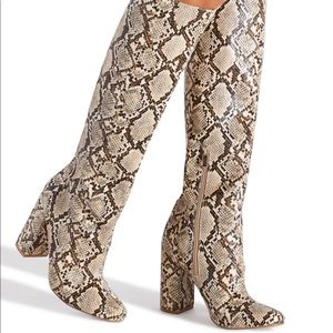 Snake skin boots